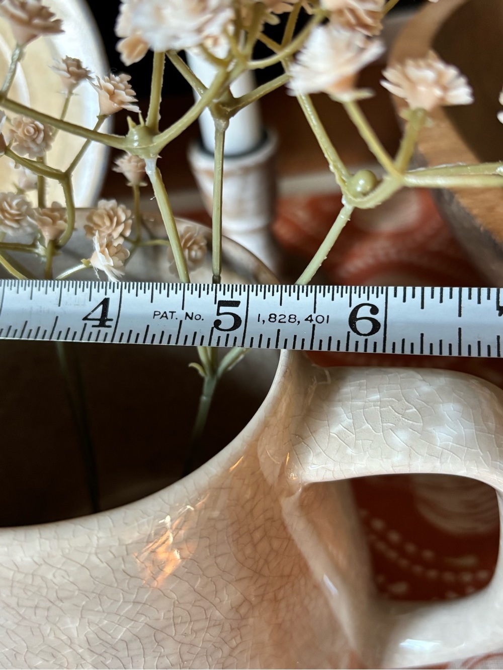 Neutral Crackle Ceramic Pitcher - Collection - Picture 8 of 8
